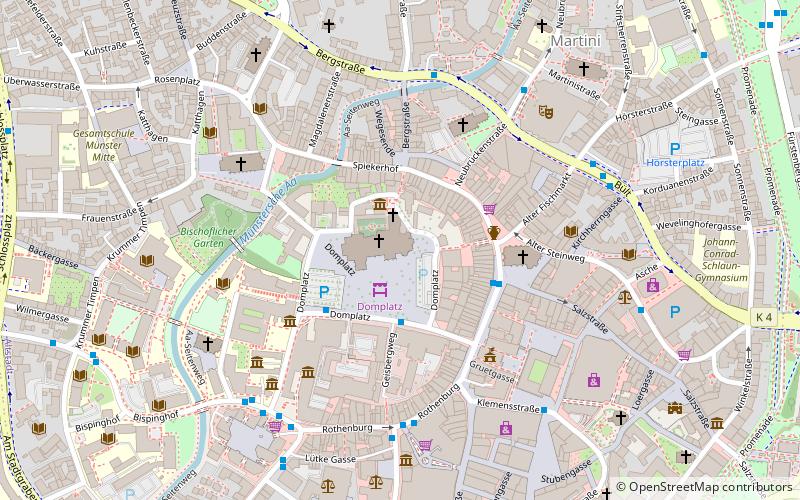 Münster astronomical clock location map