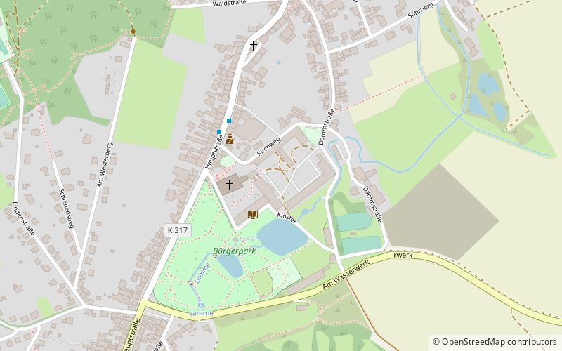 Lamspringe Abbey location map
