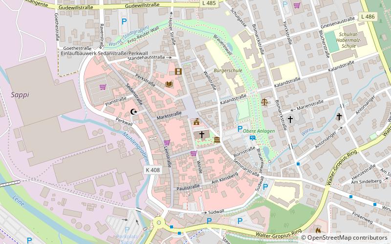 city hall alfeld location map