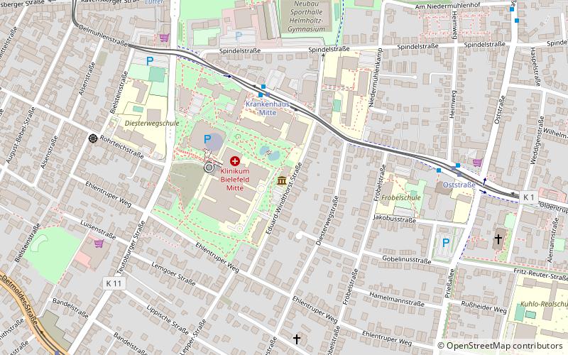 krankenhausmuseum bielefeld location map
