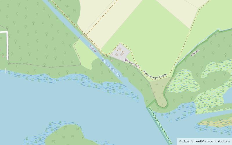 Dahme-Umflutkanal location map