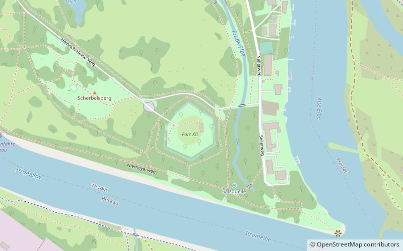 Fort XII location map