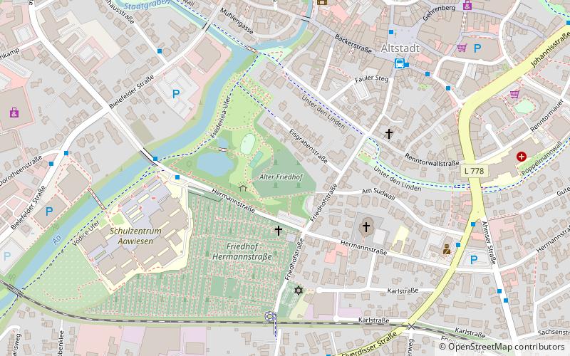 Alter Friedhof location map