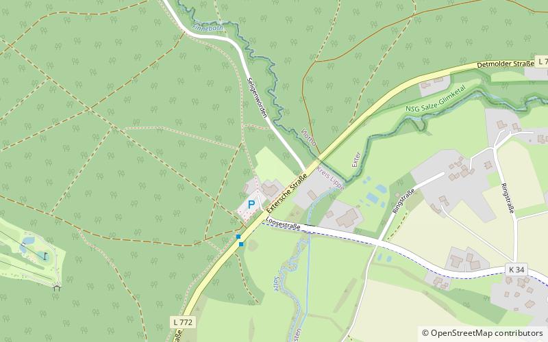 Minigolfplatz Loose location map
