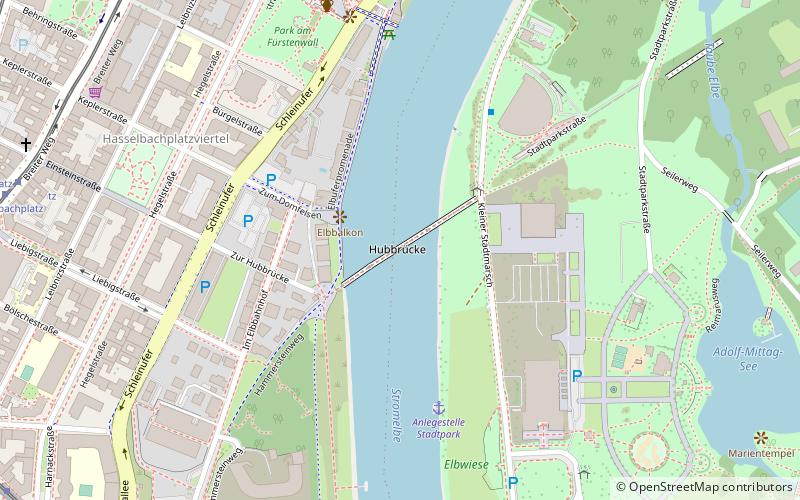 Hubbrücke location map