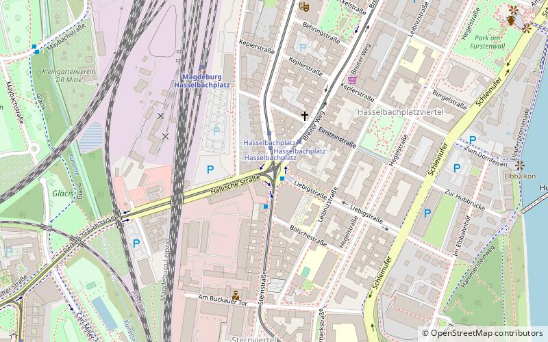 hasselbachplatz magdeburg location map