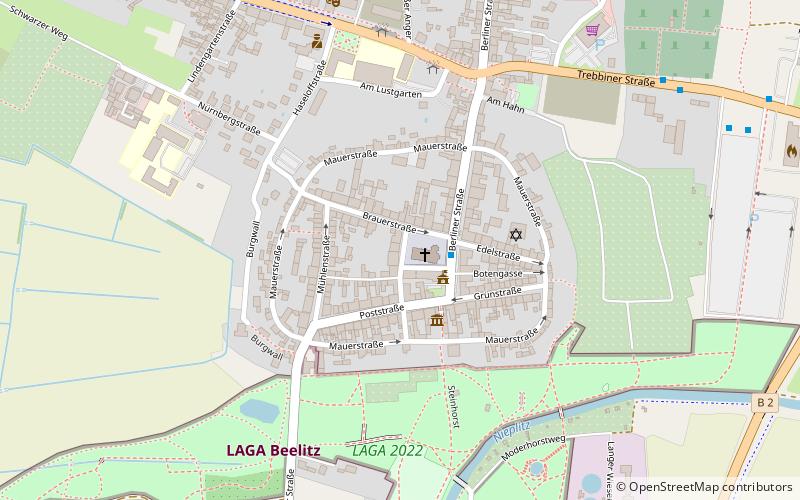 historic city centre beelitz location map