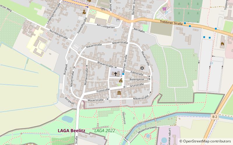 kirchplatz marktplatz beelitz location map