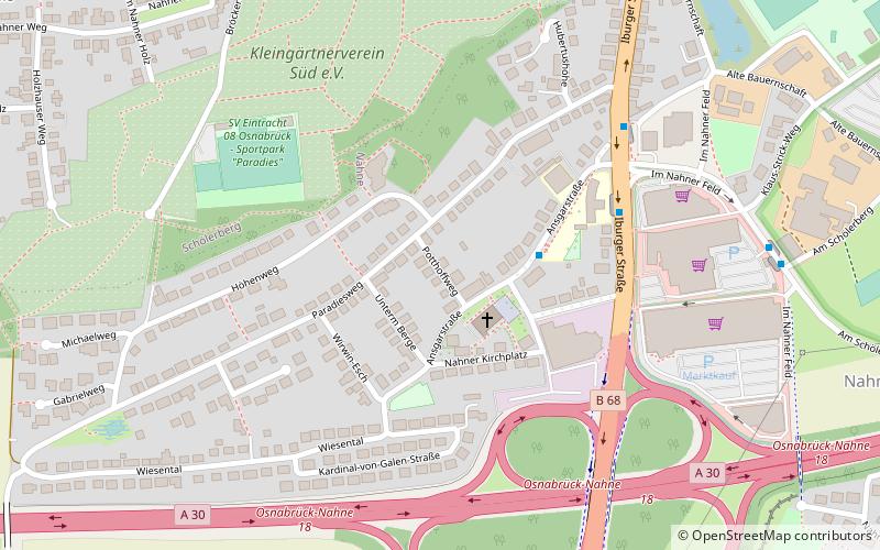 nahne osnabruck location map