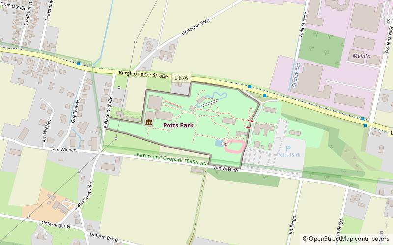 Potts park location map