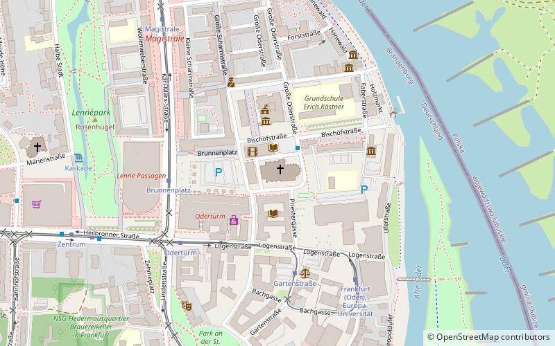 Marienkirche Frankfurt location map
