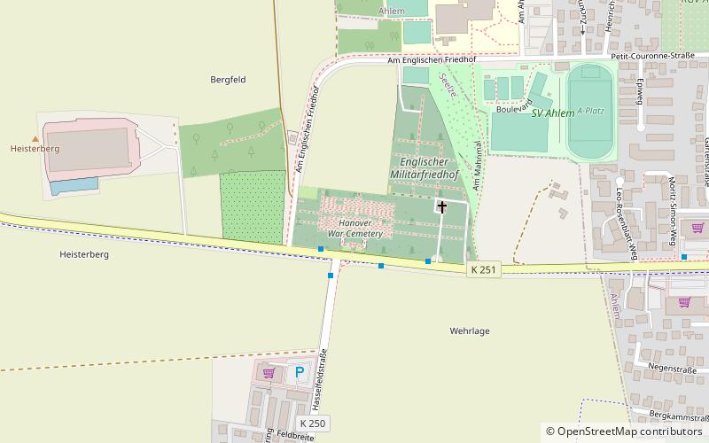 Hanover War Cemetery location map