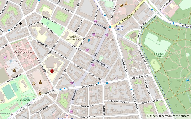 Lister Meile location map