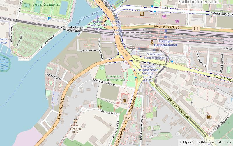 blu sport und freizeitbad potsdam location map
