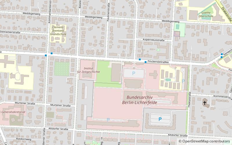 Schwimmhalle Finckensteinallee location map