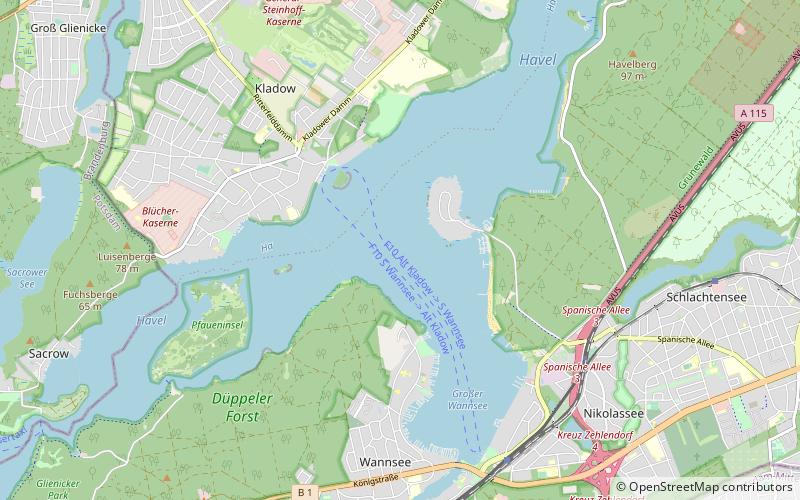 Großer Wannsee location map