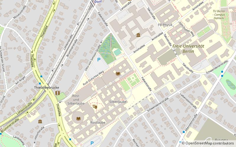 Freie Universität Berlin location map