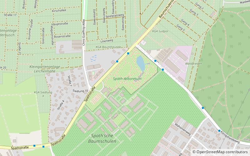 Späth-Arboretum location map