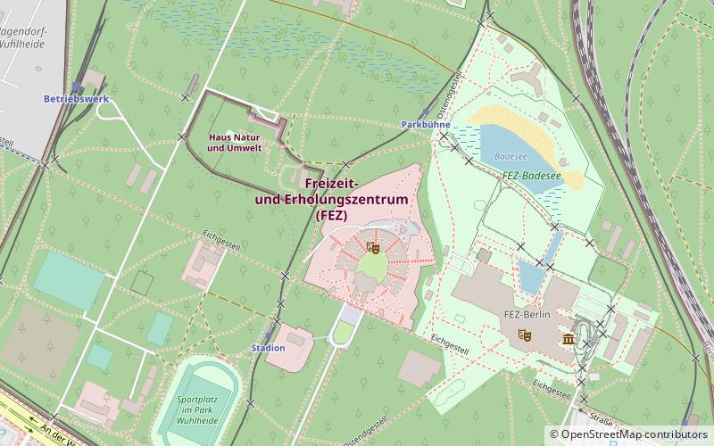 freizeit und erholungszentrum berlin location map