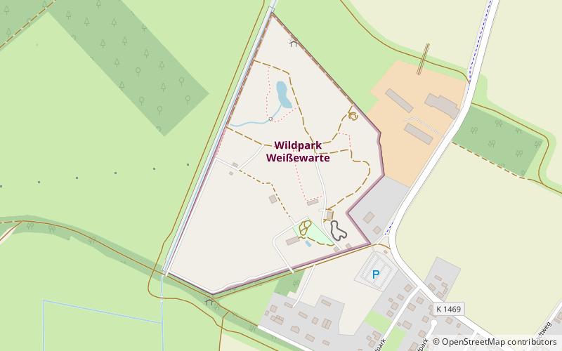 Wildpark Weißewarte location map