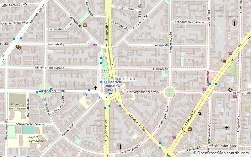 Friedenau location map