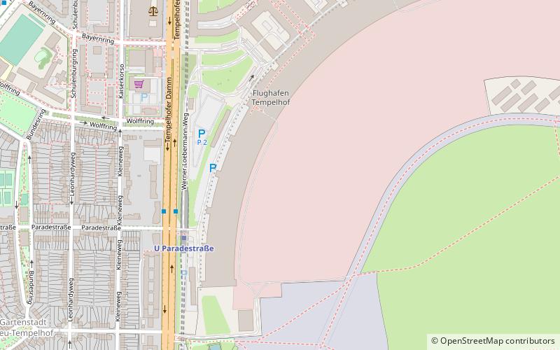 Tempelhof Airport Street Circuit location map