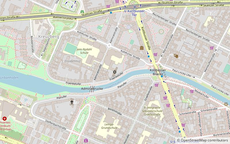 Fraenkelufer Synagogue location map