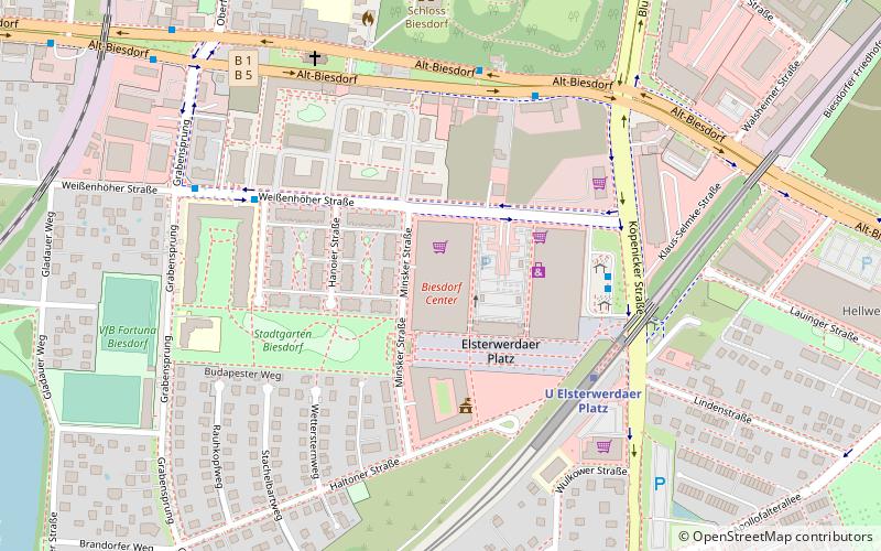 biesdorf center berlin location map