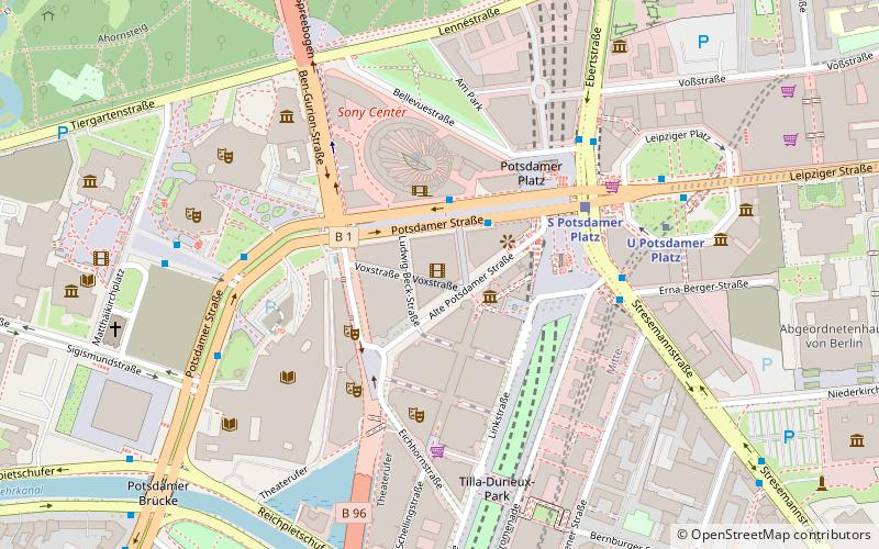 Potsdam Gate location map