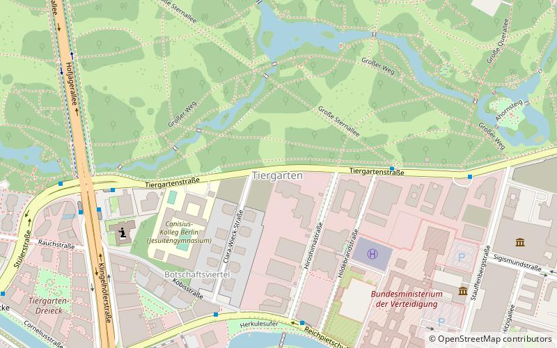 Tiergarten location map