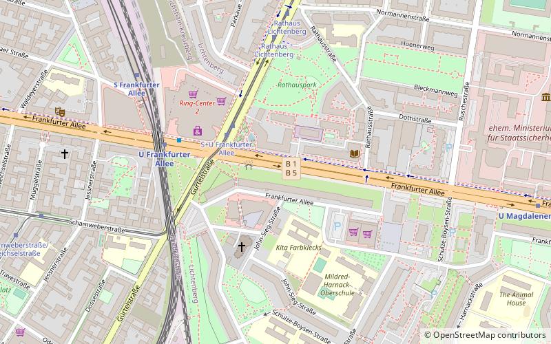 Frankfurter Allee location map