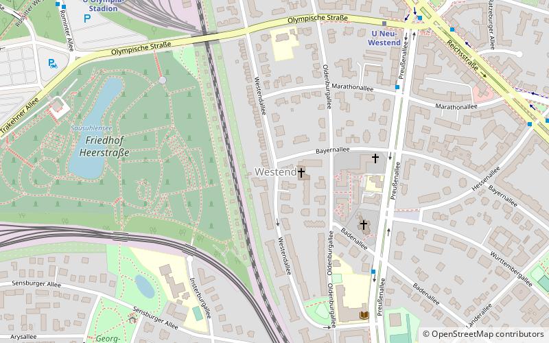 Berlin-Westend location map