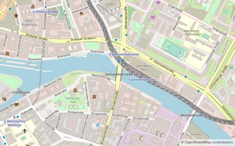 Jannowitzbrücke location map