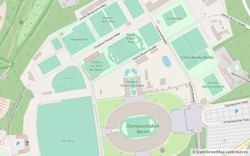 Parc olympique de Berlin location map