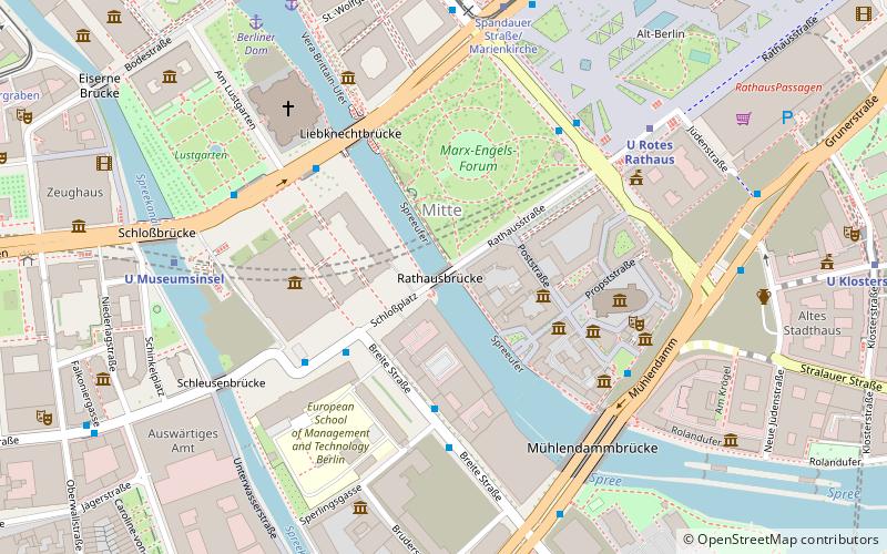 Rathaus Bridge location map