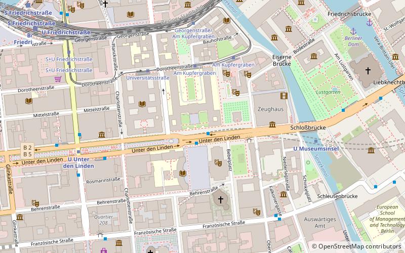 Université Humboldt de Berlin location map
