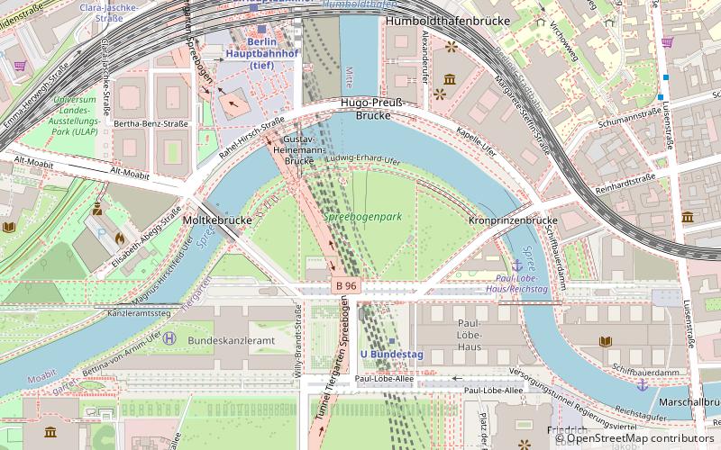 Spreebogenpark location map
