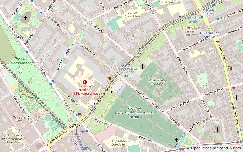 Bernauer Straße location map