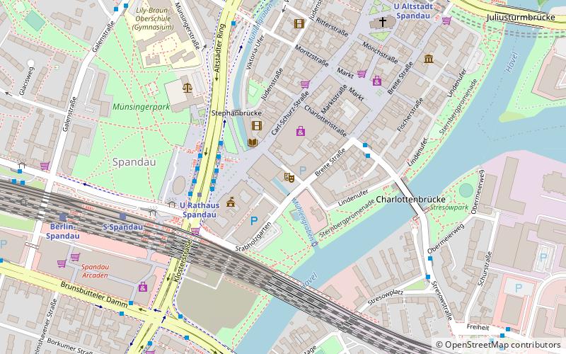 Rathaus Spandau location map
