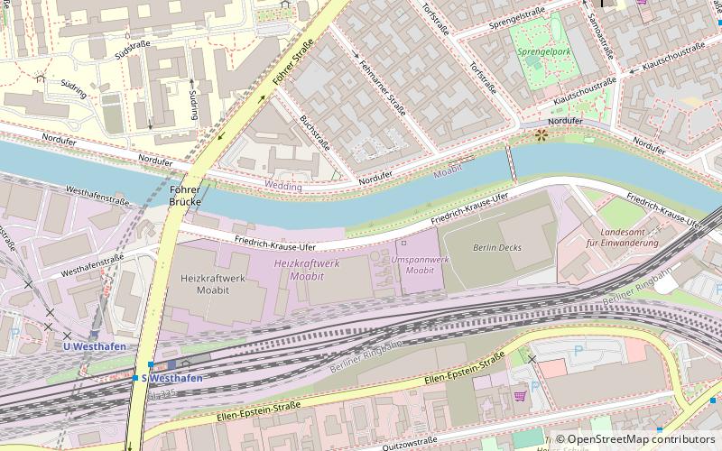 Berlin-Spandau Ship Canal location map