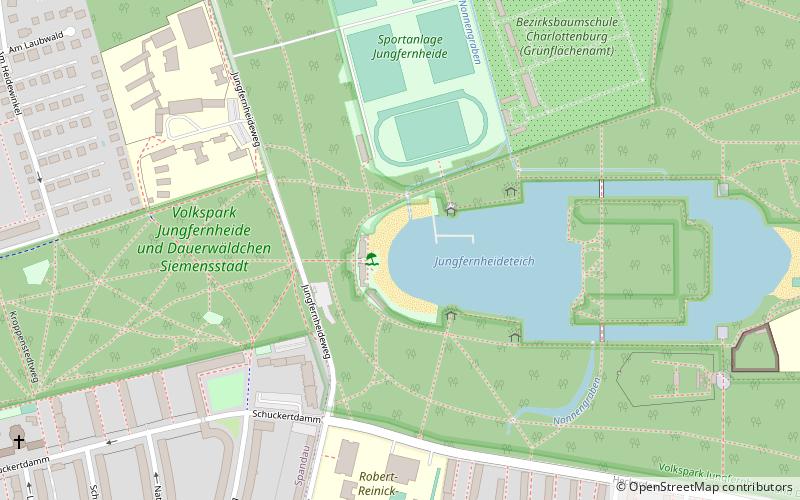 Strandbad Jungfernheide location map