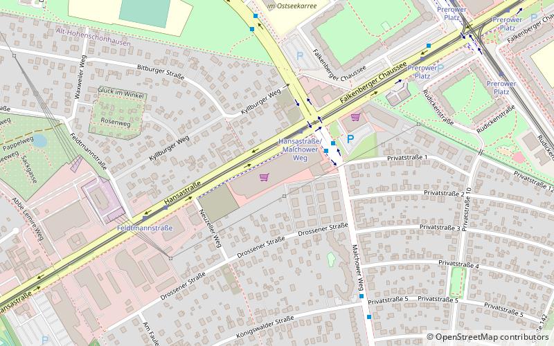 Hansa-Center location map