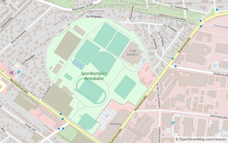Vélodrome de Weißensee location map