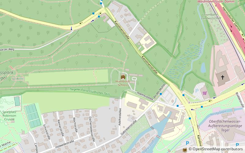 Schloss Tegel location map