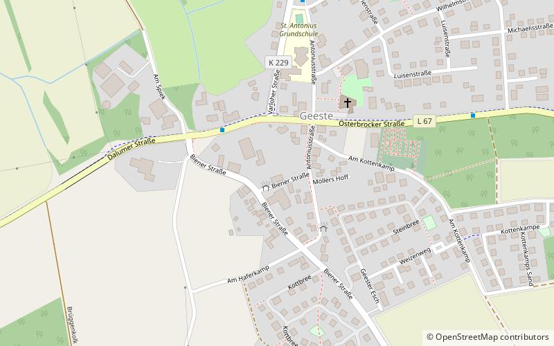 Geeste location map