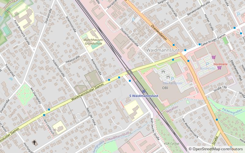 Berlin-Waidmannslust location map