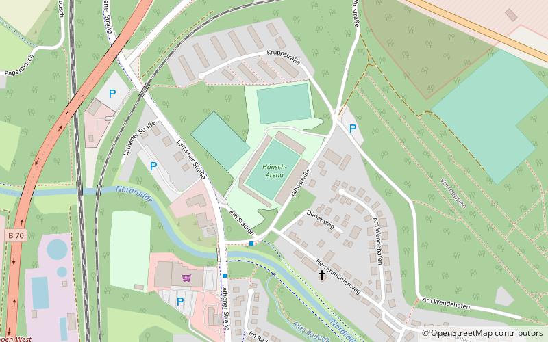 Hänsch-Arena location map