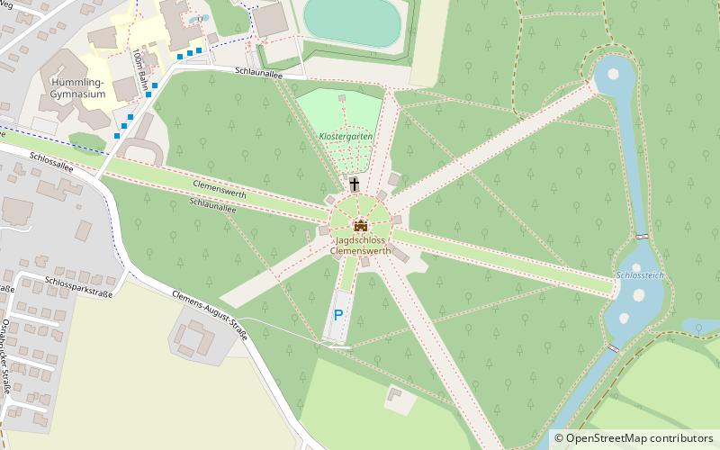 Clemenswerth Palace location map