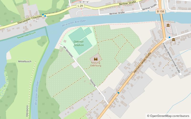 Festung Oderberg location map