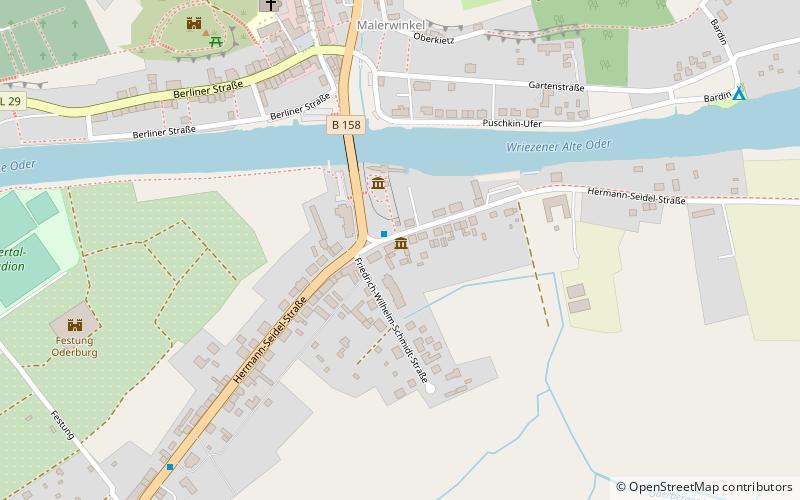 Oderberg Inland Navigation Museum location map